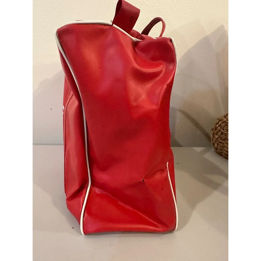 Vintage Coca-Cola Red Vinyl Insulated Cooler Bag Retro Soda Memorabilia